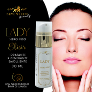 Lady - Siero Viso Antiage con effetto rigenerante e lifting 75% di purissima bava di lumaca - Linea Luxury 30ml